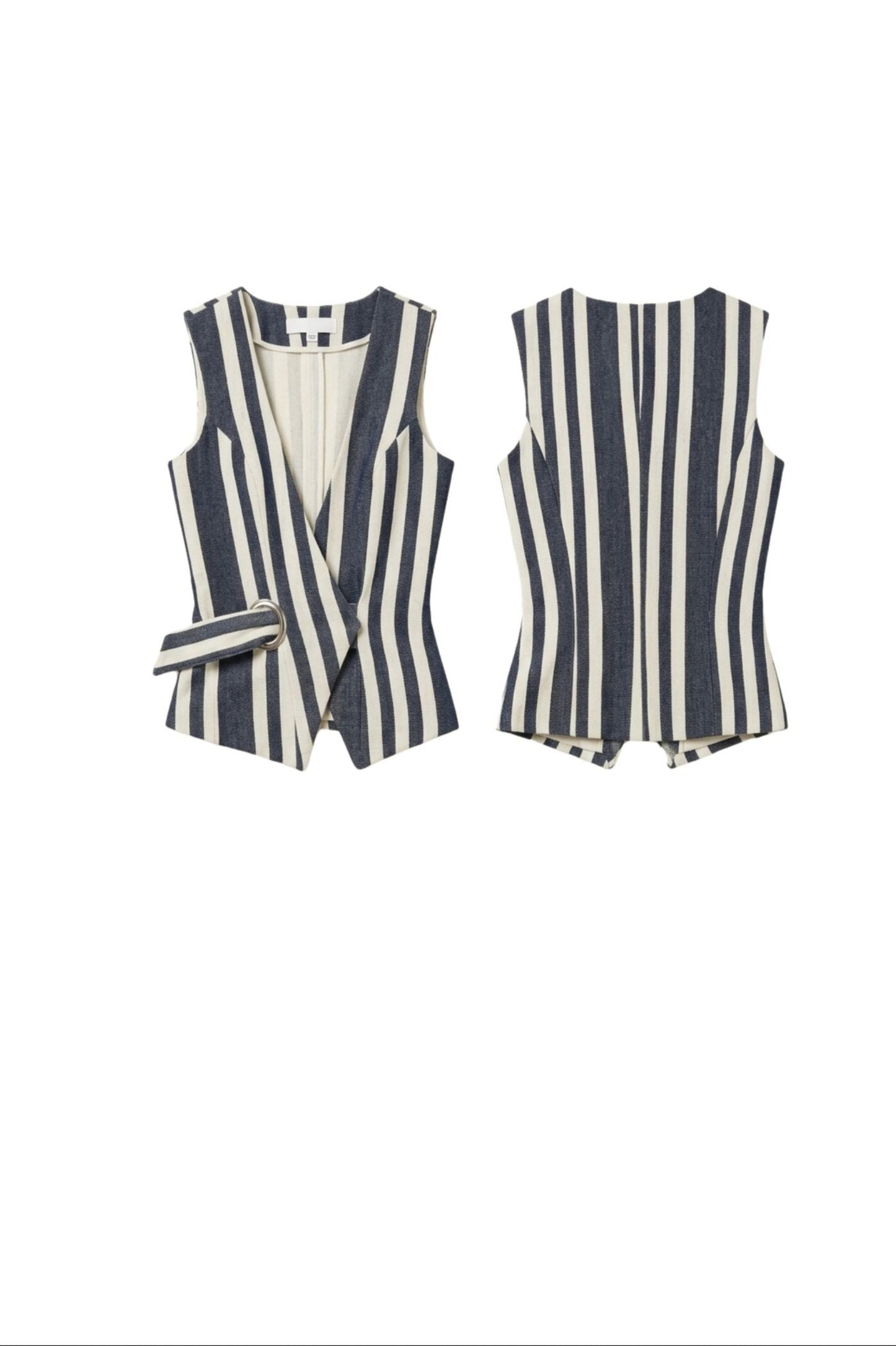 The Sculpted Stripe Vest