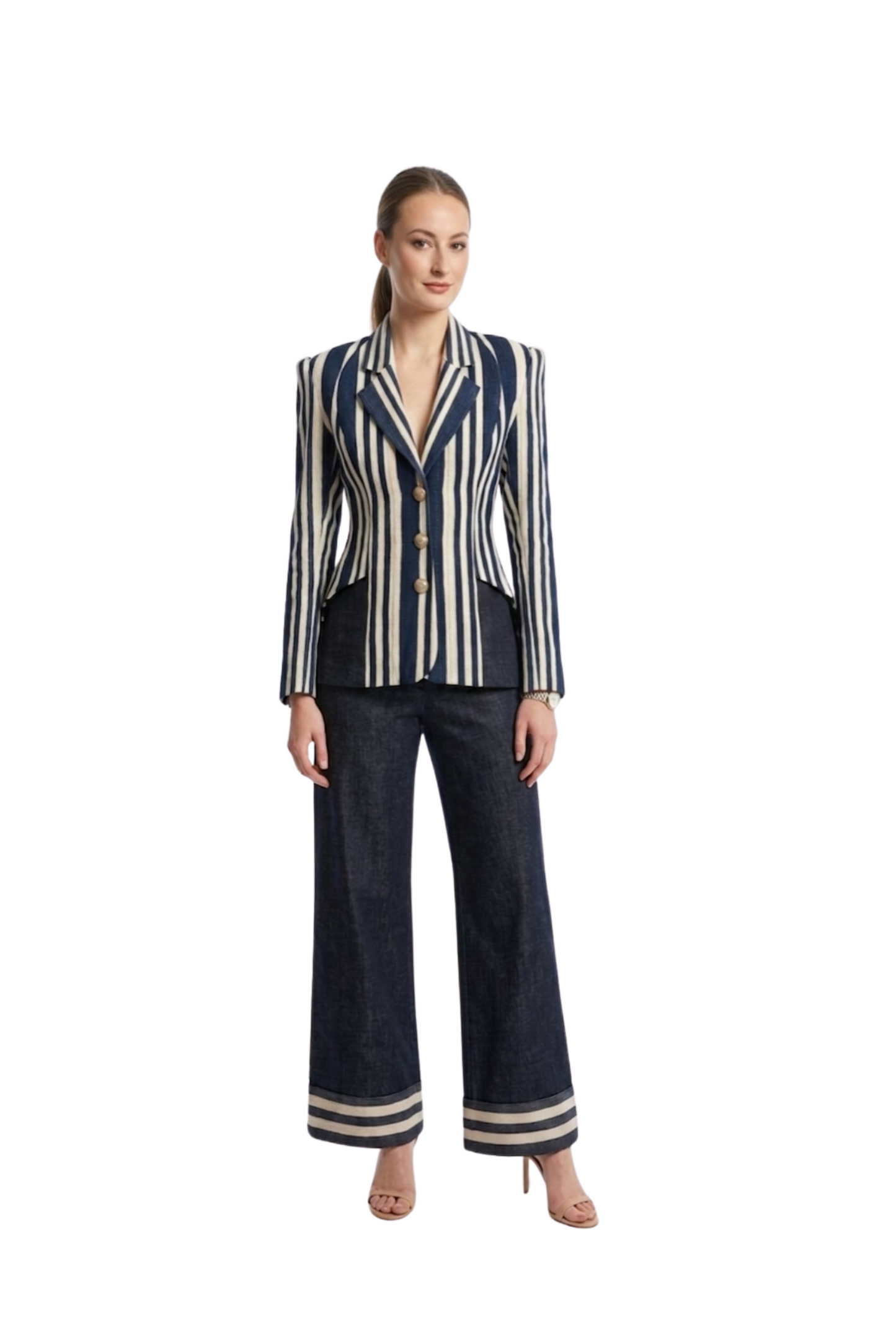 The Architectural Stripe Blazer