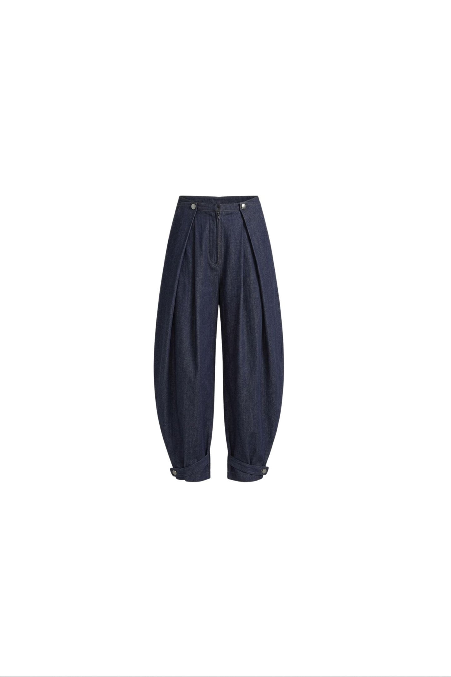 The Pleated Architectural Barrel Pant