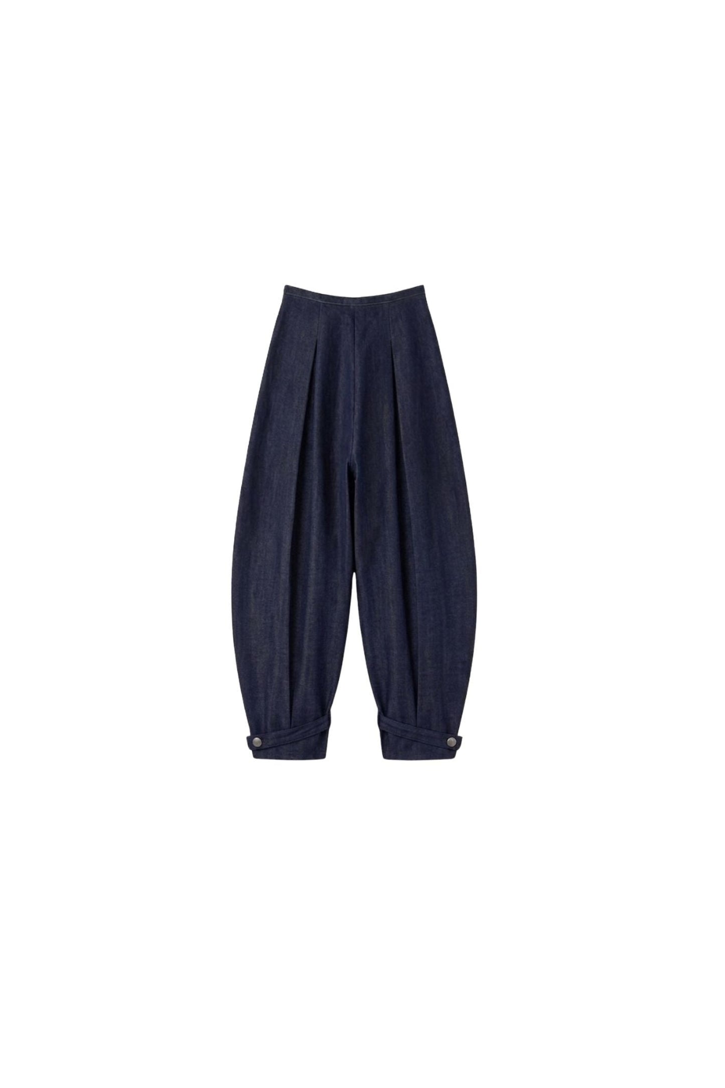 The Pleated Architectural Barrel Pant