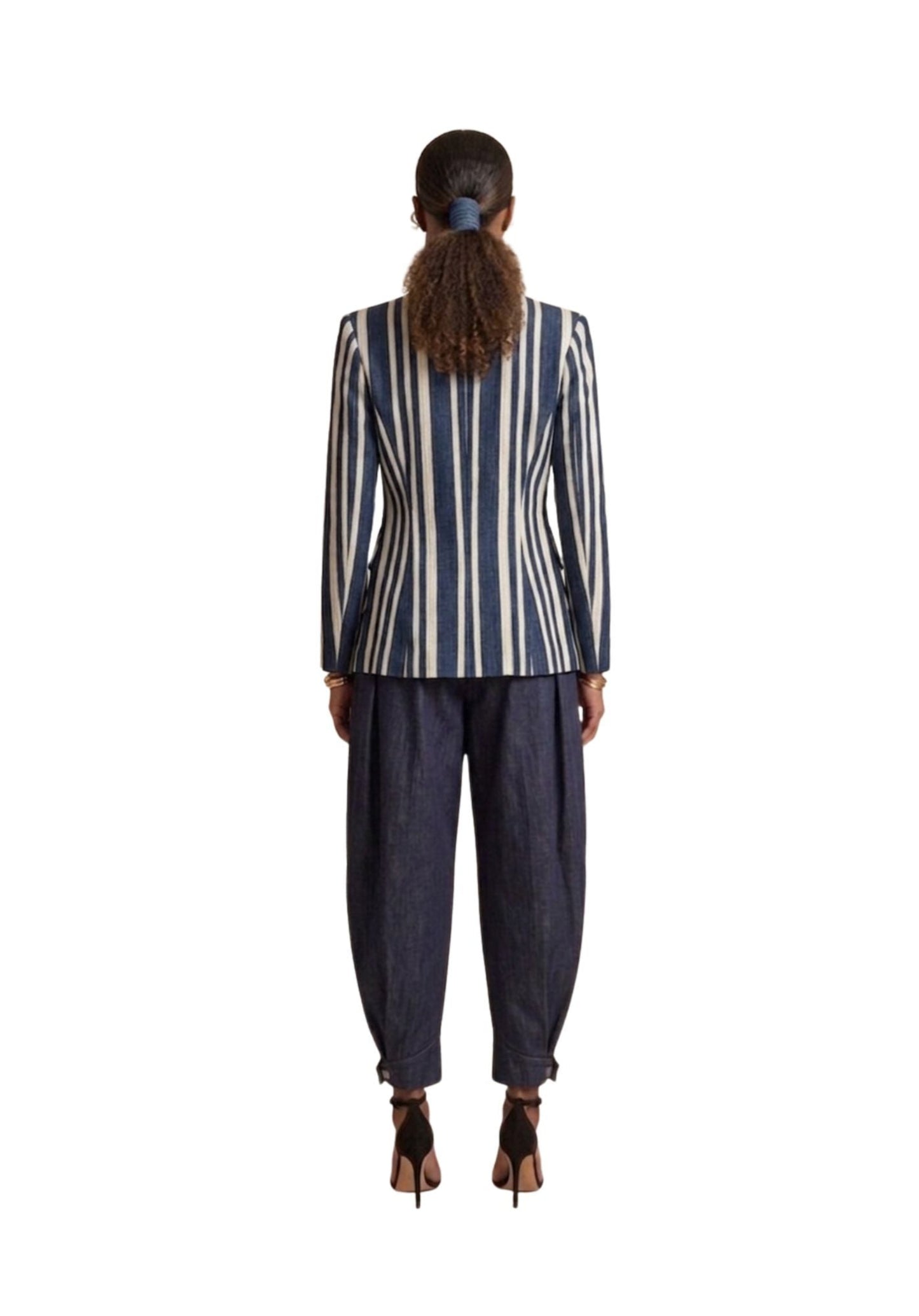 The Pleated Architectural Barrel Pant