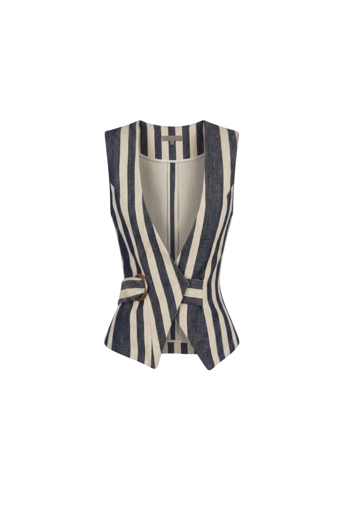 The Sculpted Stripe Vest