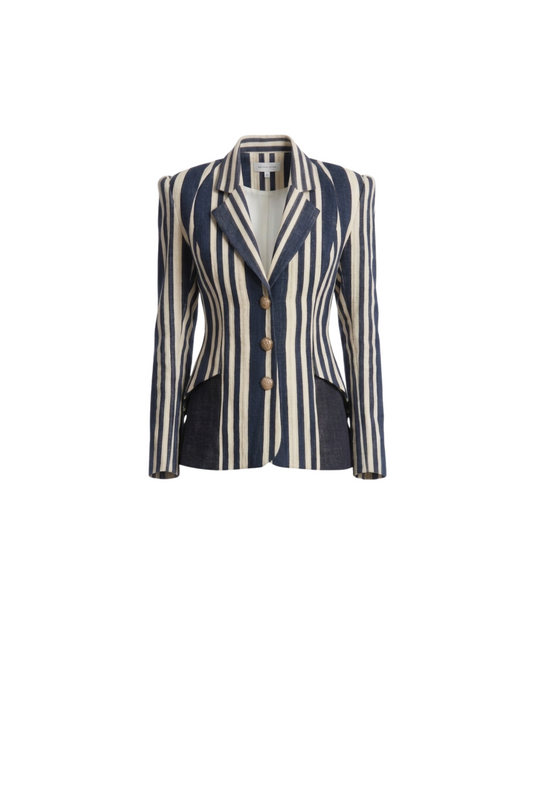 The Architectural Stripe Blazer
