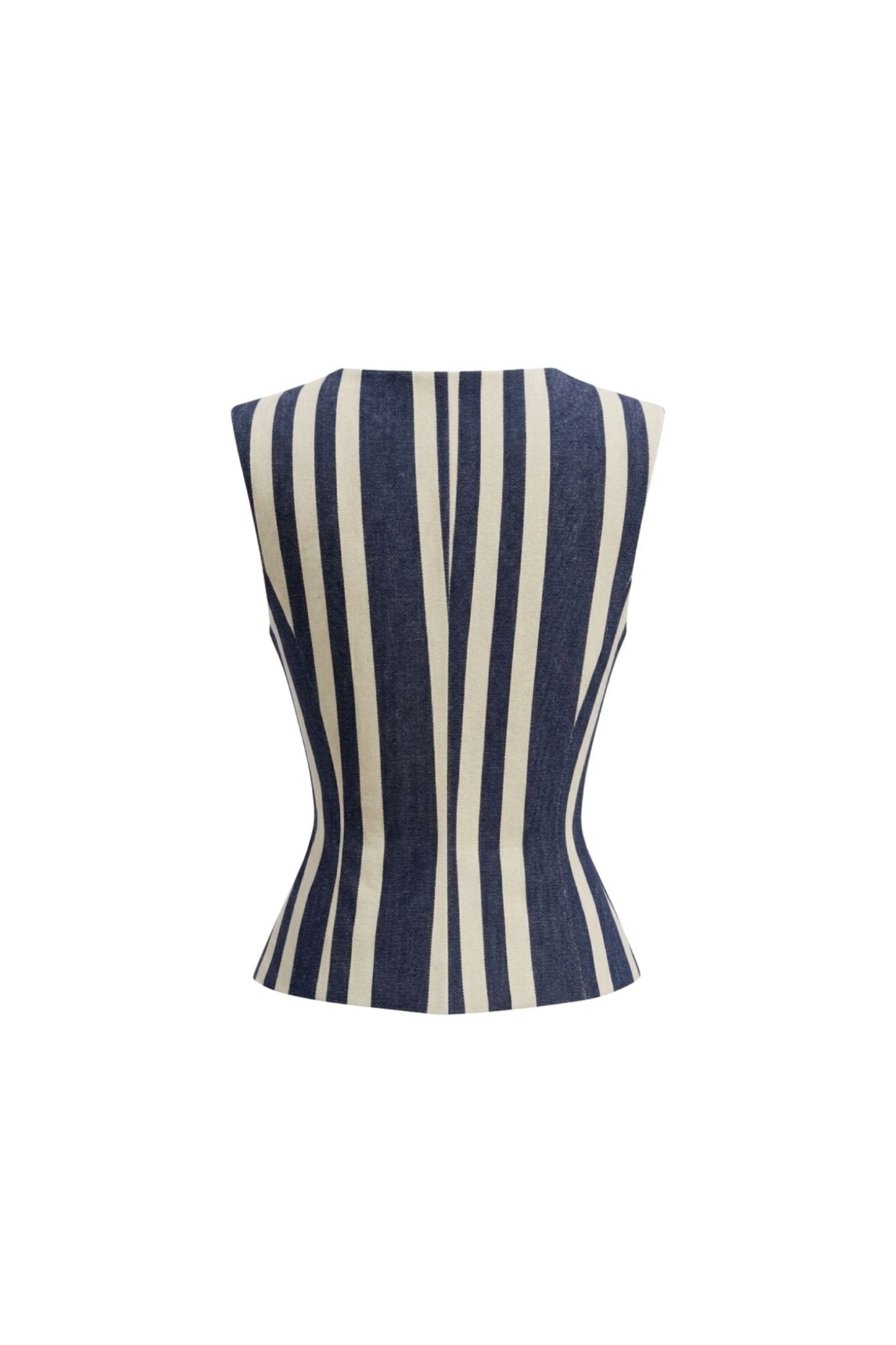 The Sculpted Stripe Vest